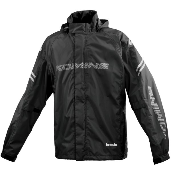 KOMINE 春夏モデル ブレスターレインウェア フィアート ブラック 2XLサイズ