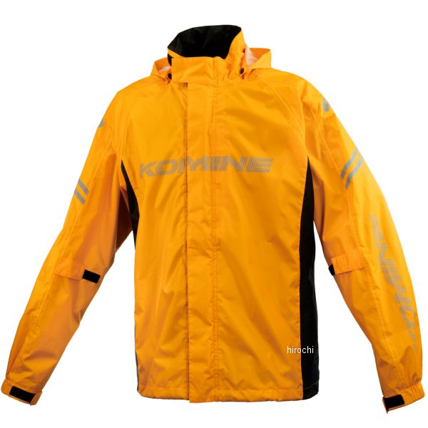 KOMINE 春夏モデル ブレスターレインウェア フィアート イエロー Lサイズ