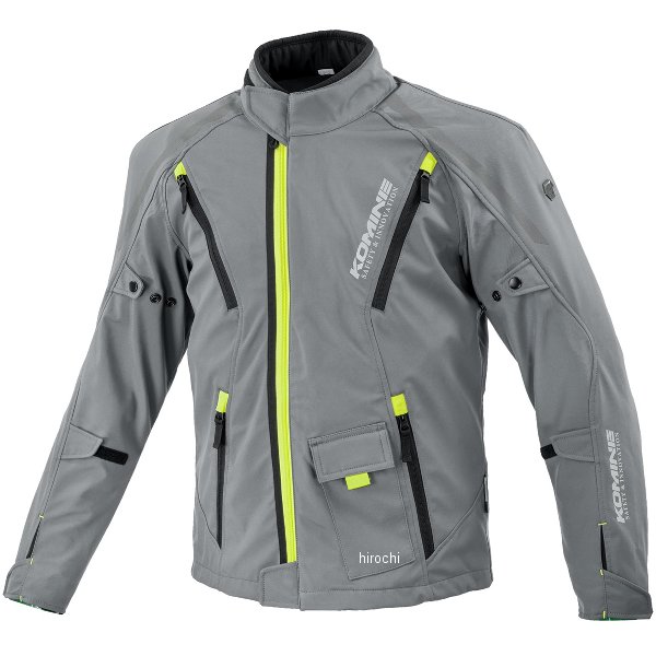 KOMINE 秋冬モデル プロテクトソフトシェルジャケット ソリアーノ バサルトグレー 2XLサイズ