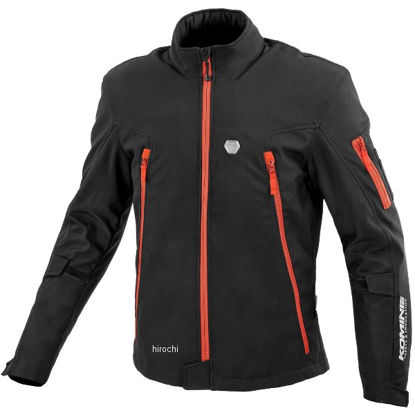 KOMINE 秋冬モデル プロテクトソフトシェルサーマルジャケット トゥオーノ 黒/赤 Mサイズ