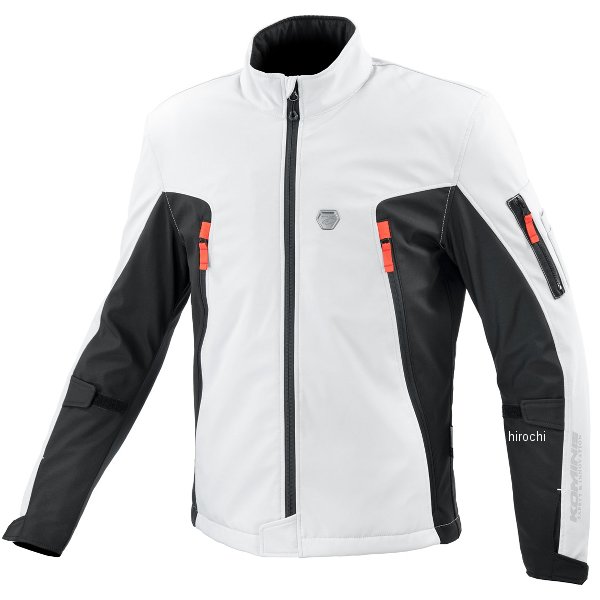 KOMINE 秋冬モデル プロテクトソフトシェルサーマルジャケット トゥオーノ ライトグレー/黒 レディース WXLサイズ