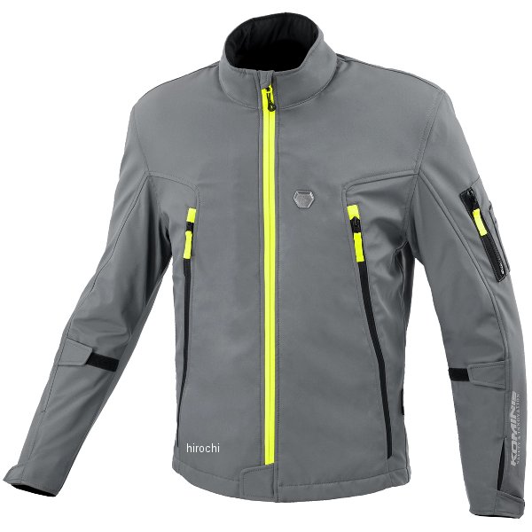 KOMINE 秋冬モデル プロテクトソフトシェルサーマルジャケット トゥオーノ バサルトグレー 3XLサイズ