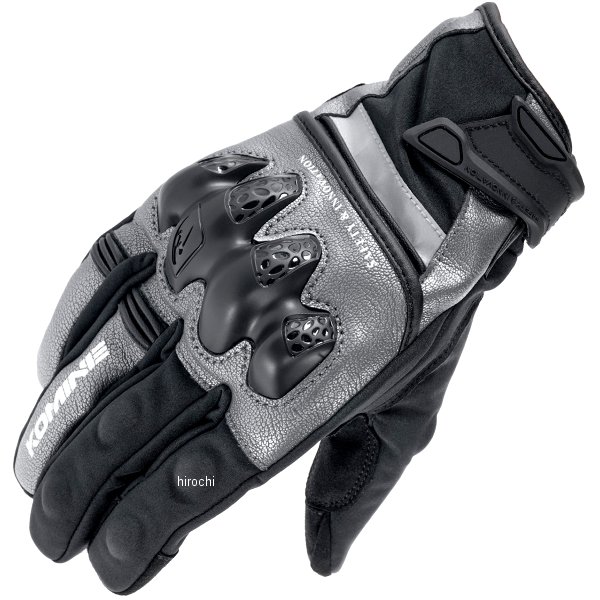 KOMINE 秋冬モデル プロテクトウインドプルーフウォームグローブHG ガンメタル Mサイズ