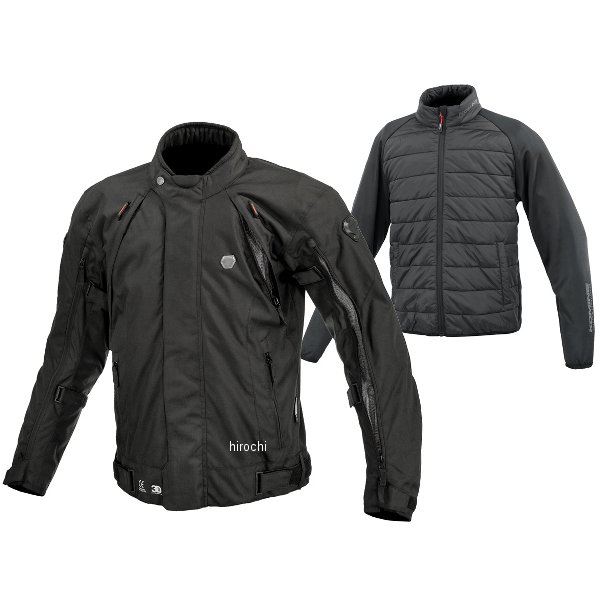 KOMINE 秋冬モデル フルイヤーシステムジャケットセット 黒 Lサイズ