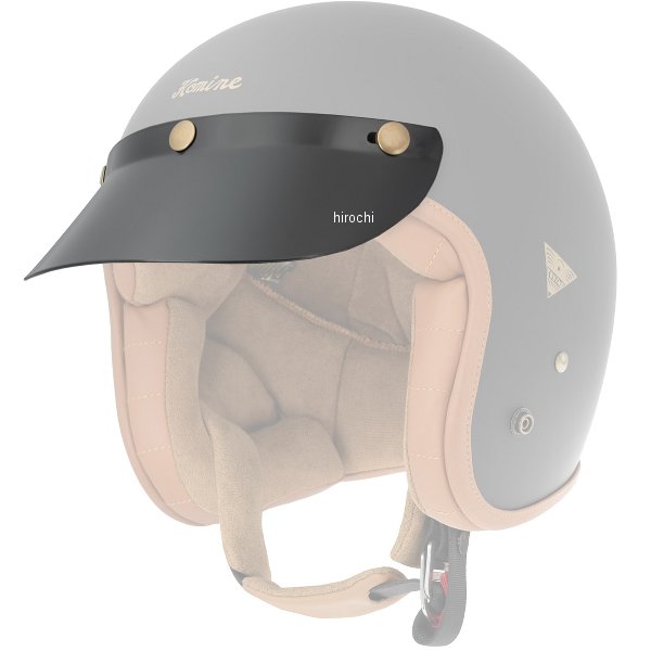 KOMINE オプションバイザー HK-195用 黒 フリーサイズ