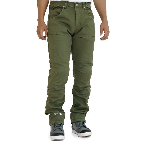 KOMINE 秋冬モデル エニグマライトプロテクトサーマルジーンズ カーキ S/28サイズ