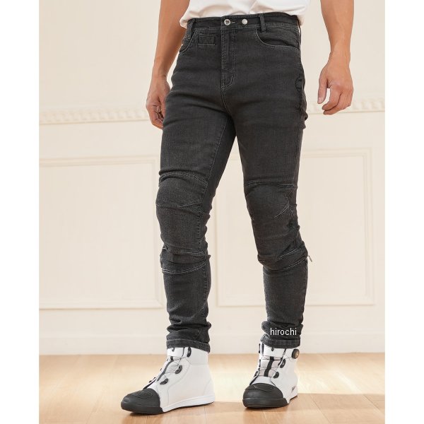 KOMINE 2025年春夏モデル エニグマライトプロテクトフィットジーンズ デニムブラック 5XLB/46サイズ