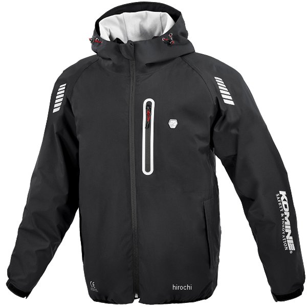 KOMINE 秋冬モデル エニグマライトウインターパーカー 黒 XLサイズ