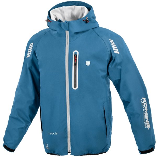 KOMINE 秋冬モデル エニグマライトウインターパーカー ターコイズ 2XLサイズ