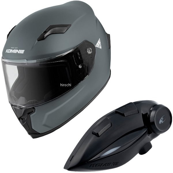 HK-170+i  KOMINE フルフェイスヘルメット&モーターサイクルインターカム バサルトグレー XLサイズ