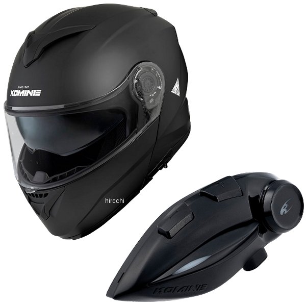 HK-171+i  KOMINE フルフェイスヘルメット&モーターサイクルインターカム マットブラック Lサイズ