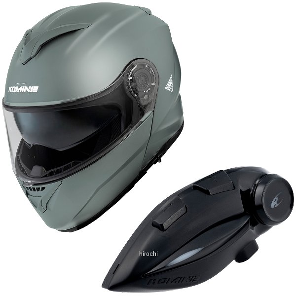 HK-171+i  KOMINE フルフェイスヘルメット&モーターサイクルインターカム バサルトグレー XLサイズ