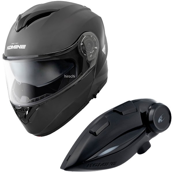 HK-171+i  KOMINE フルフェイスヘルメット&モーターサイクルインターカム グロスブラック XLサイズ