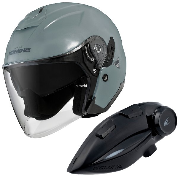 HK-172+i  KOMINE フルフェイスヘルメット&モーターサイクルインターカム バサルトグレー XLサイズ