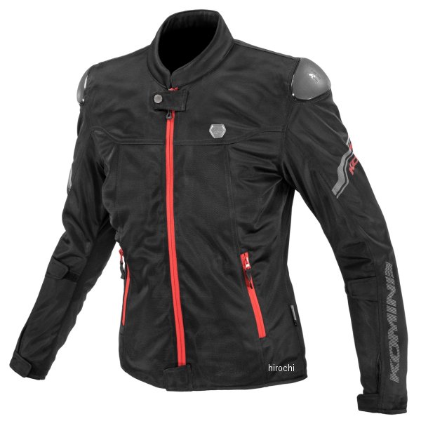 JK-175  KOMINE 2025年春夏モデル エニグマライト メッシュジャケット 黒/赤 XLサイズ