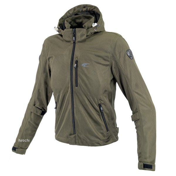 JK-176  KOMINE 2025年春夏モデル エニグマライト メッシュパーカ オリーブ 2XLサイズ