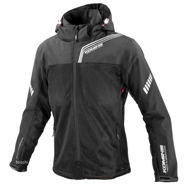 JK-179  KOMINE 2025年春夏モデル エニグマライト ハーフメッシュパーカ 黒 3XLサイズ