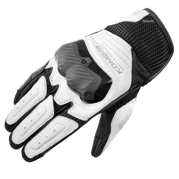 GK-267  KOMINE 2025年春夏モデル ショットガンメッシュグローブ 白 Lサイズ