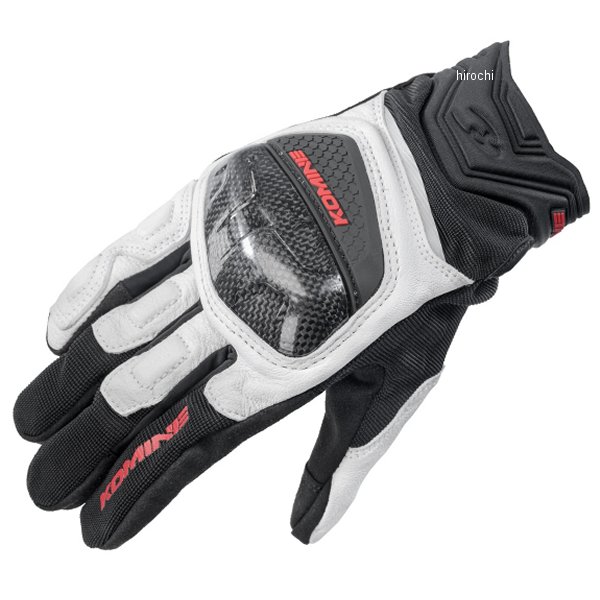 GK-268  KOMINE 2025年春夏モデル カーボンメッシュグローブ 白 3XLサイズ