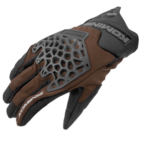 GK-269  KOMINE 2025年春夏モデル アドベンチャーメッシュグローブ ブラウン Mサイズ