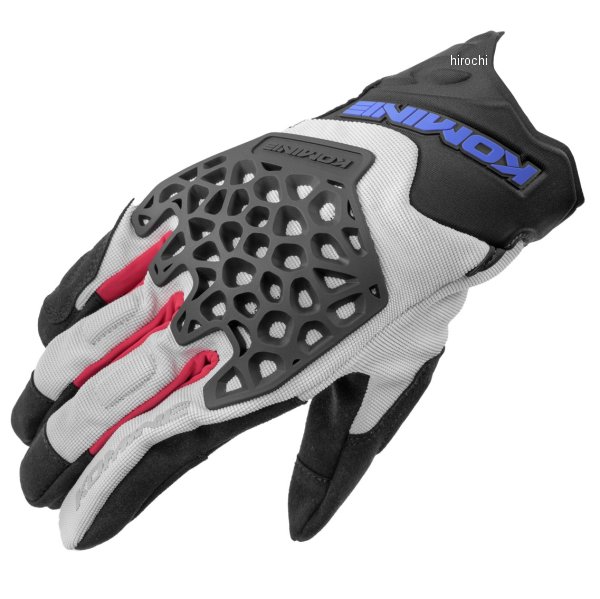 GK-269  KOMINE 2025年春夏モデル アドベンチャーメッシュグローブ トリコロール 2XLサイズ