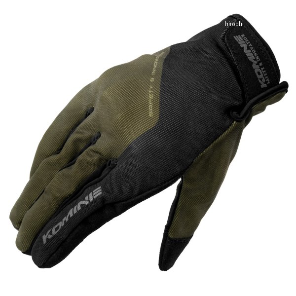 GK-270  KOMINE 2025年春夏モデル プロテクトメッシュグローブ オリーブ XLサイズ