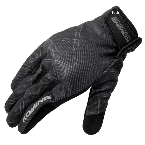 GK-270  KOMINE 2025年春夏モデル プロテクトメッシュグローブ クラッシュブラック Lサイズ