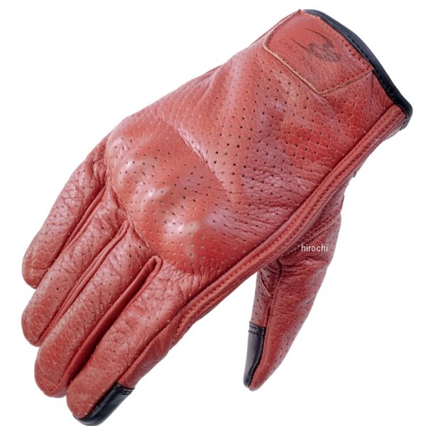 GK-264  KOMINE 2025年春夏モデル プロテクトレザーグローブ レッドブラウン XLサイズ