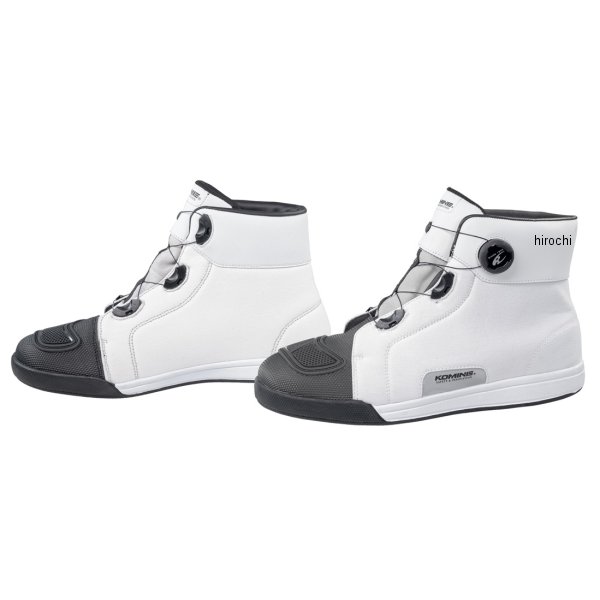 BK-301  KOMINE 2025年モデル ダイヤルフィットWPライディングスニーカー 白 26.0cm