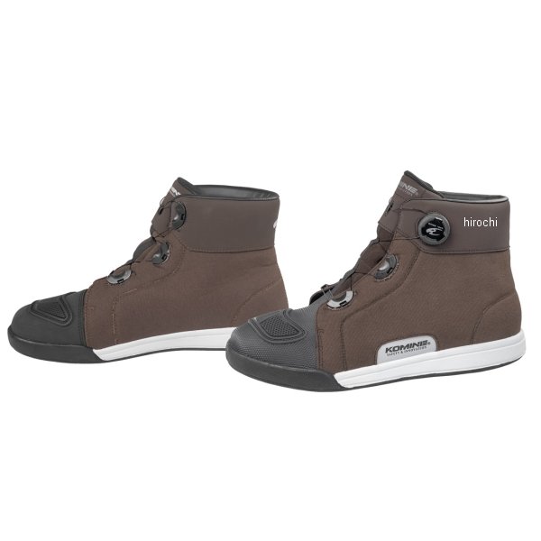 BK-301  KOMINE 2025年モデル ダイヤルフィットWPライディングスニーカー ダークブラウン 28.0cm