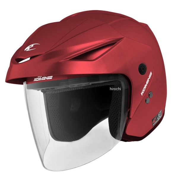 HK-1651  KOMINE 春夏モデル ジェットヘルメット ERA II マットメタルレッド XLサイズ