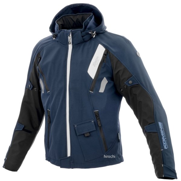 KOMINE 2025年秋冬モデル JK-637 エニグマG2ソフトシェルジャケット ソリアーノ2 ネイビー Mサイズ