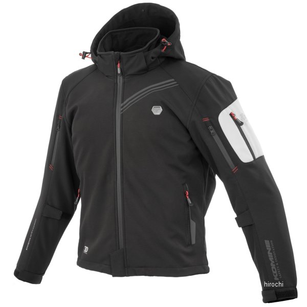 KOMINE 2025年秋冬モデル JK-5795 エニグマG2 ソフトシェルパーカ ブラック 4XLサイズ