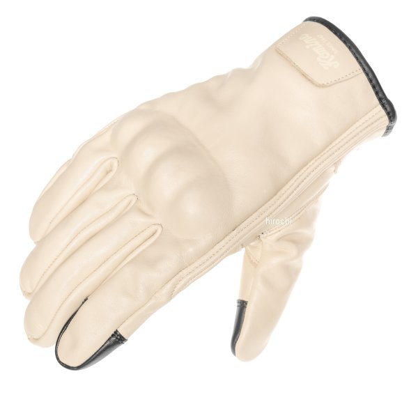 KOMINE 2025年秋冬モデル GK-862 プロテクトレザーグローブ オフホワイト Lサイズ