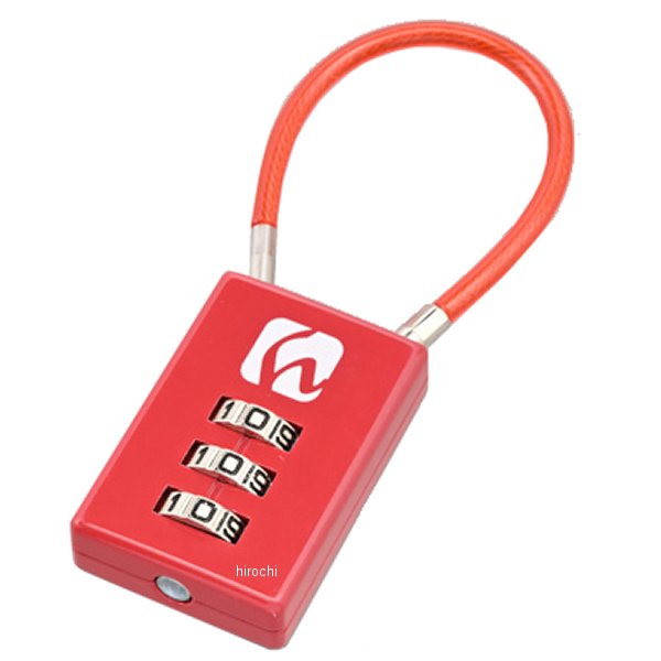 デイトナ コンパクトダイヤルロック DLK010R ストレートタイプ 赤