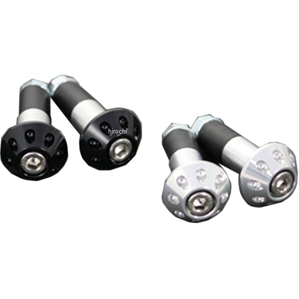 ビレットバーエンド 13-14φ対応 黒 2個入り