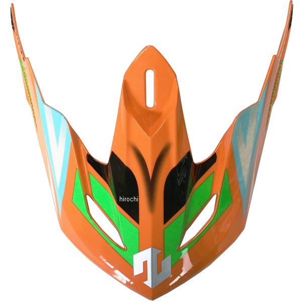 バイザー MadJumper マッドジャンパー用リペア 1/2共用 オレンジ/青