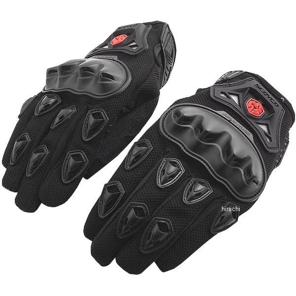 シンプルライディングメッシュグローブ 黒 Lサイズ