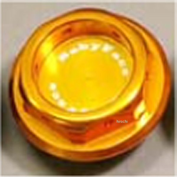 オイルフィラーキャップ HEXAタイプ カワサキ、スズキ ゴールド