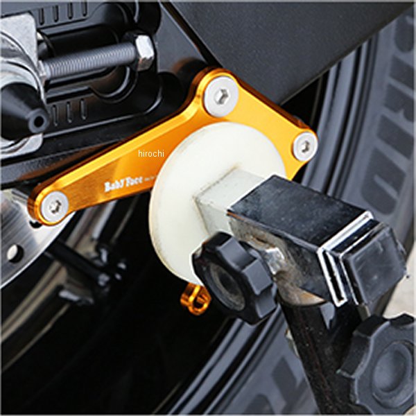 スイングアーム・スタンドフック Vタイプ φ8-3 19年以前 BMW S1000RR ゴールド