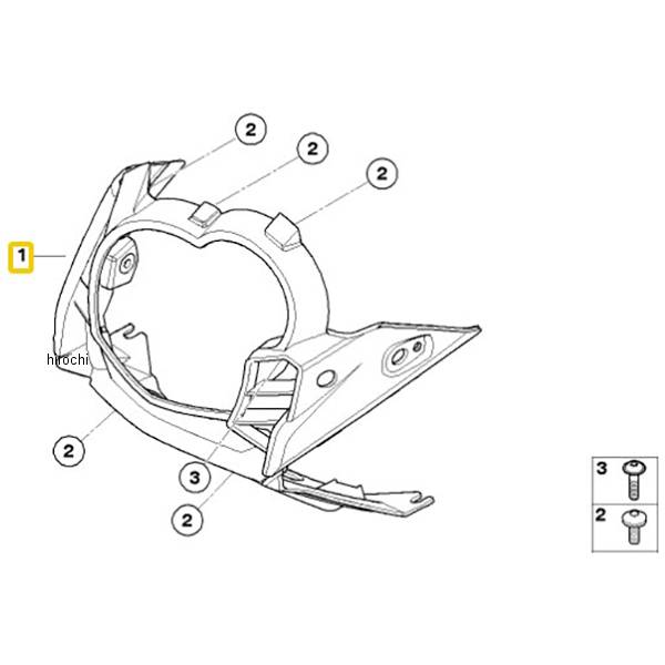 アッパーフェアリング 46637727111