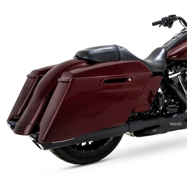 VANCE&HINES スリップオンマフラー Twin Slash Round 17年-23年 ツーリングファミリー 黒