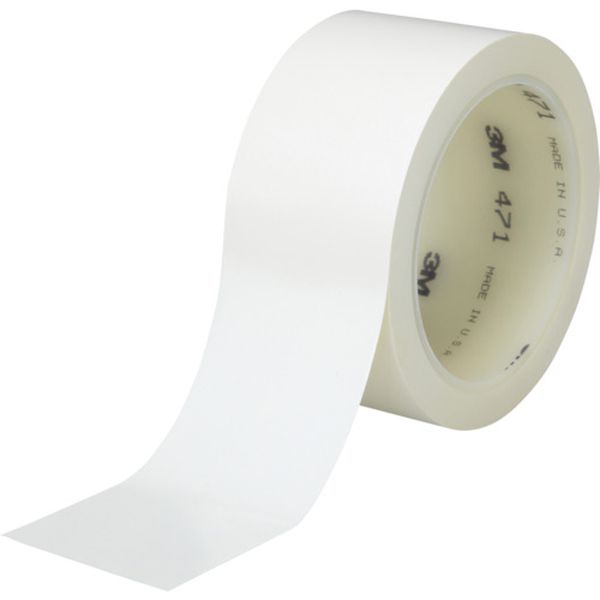 471WHI50X18R 334-7389  高機能ラインテープ 471 白 50mmX18.2m R