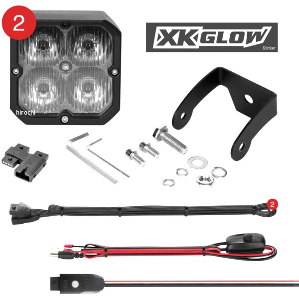 XKchrome 20w LED キューブライト ドライビングビーム