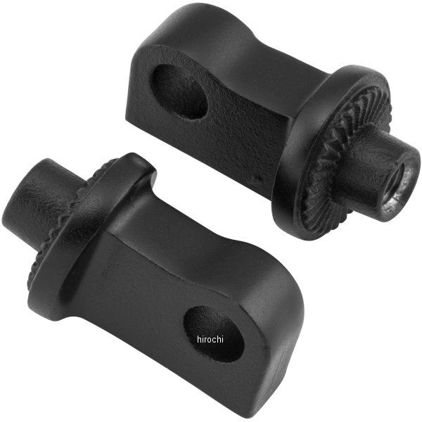 ペグアダプター スプライン フロント 10年-21年 XL サテンブラック 2個入り