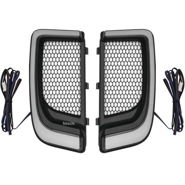 トレーサーLED フェアリングロワーグリル 14年-19年 FLHT、FTRK、FLTRU 黒