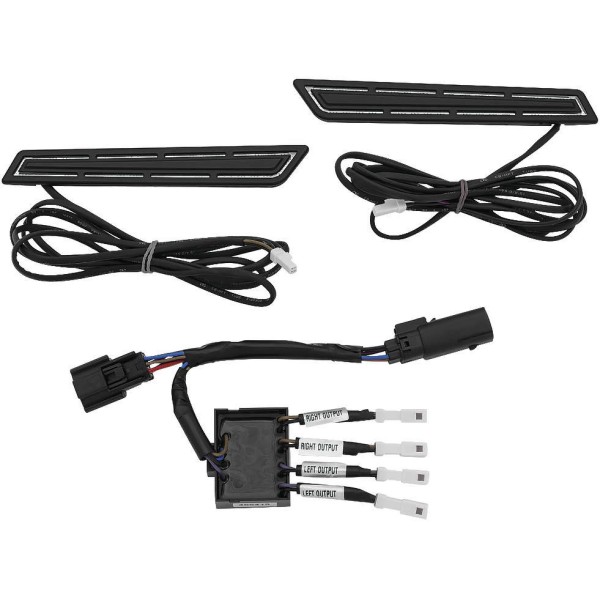 LED サドルバッグ ヒンジ アクセント 14年以降 ツーリング 黒