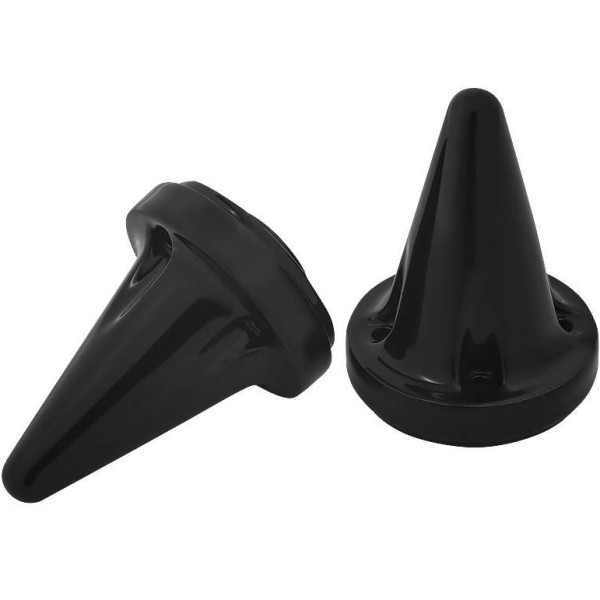 スティレット エンド キャップ ISO グリップ用 黒 左右ペア