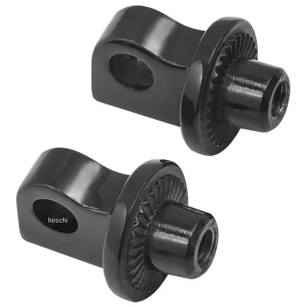 ペグ アダプタ スプライン ハーレー オス型マウント 黒