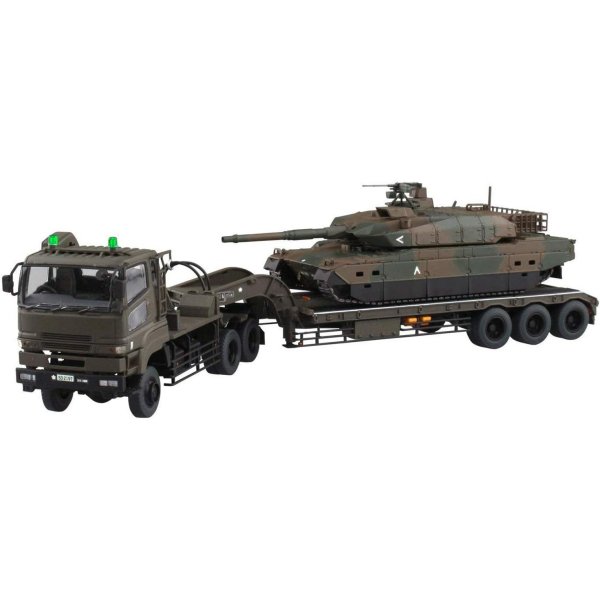 1/72 陸上自衛隊 10式戦車＆73式特大型セミトレーラー付属